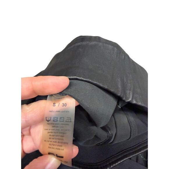 Offtrack OT Black Stretch Nappa Leather Leggings - Picture 3 of 6